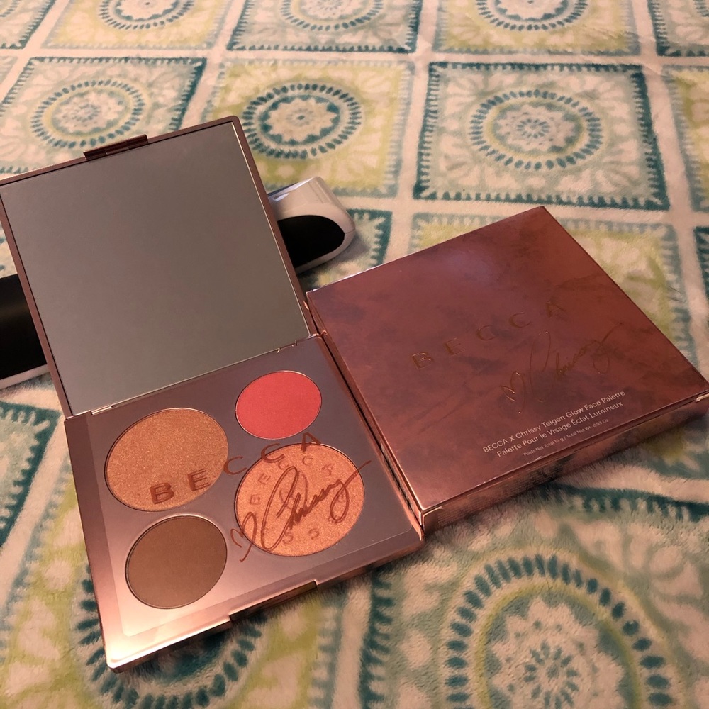 Becca highlighter for face.